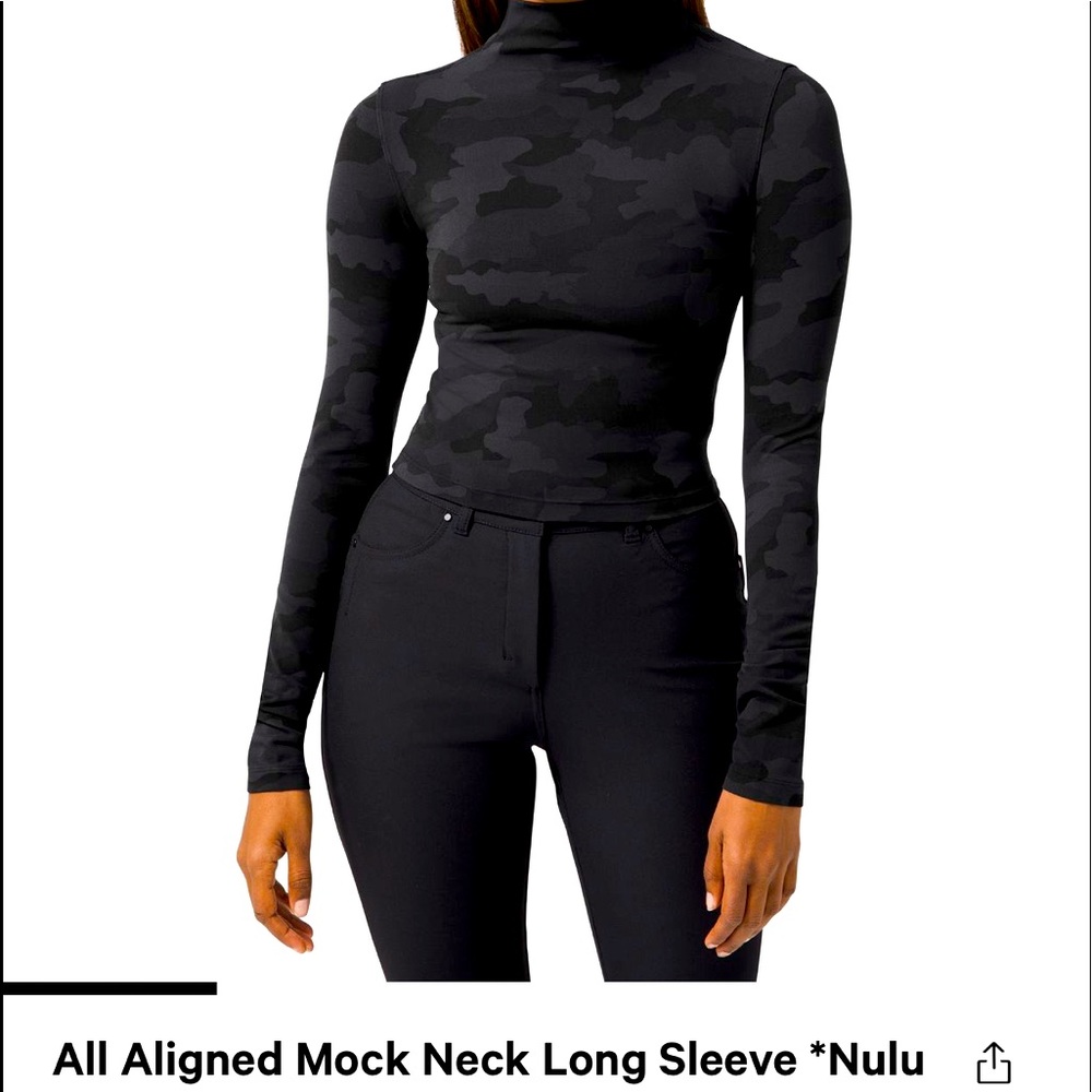LOOKING FOR :All Aligned mock neck lululemon shirt
